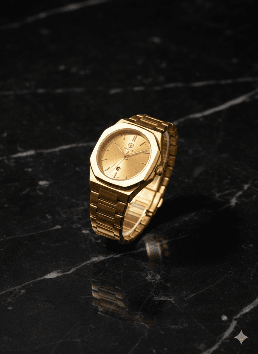 Luxury Men's Gold Watch - Image 2