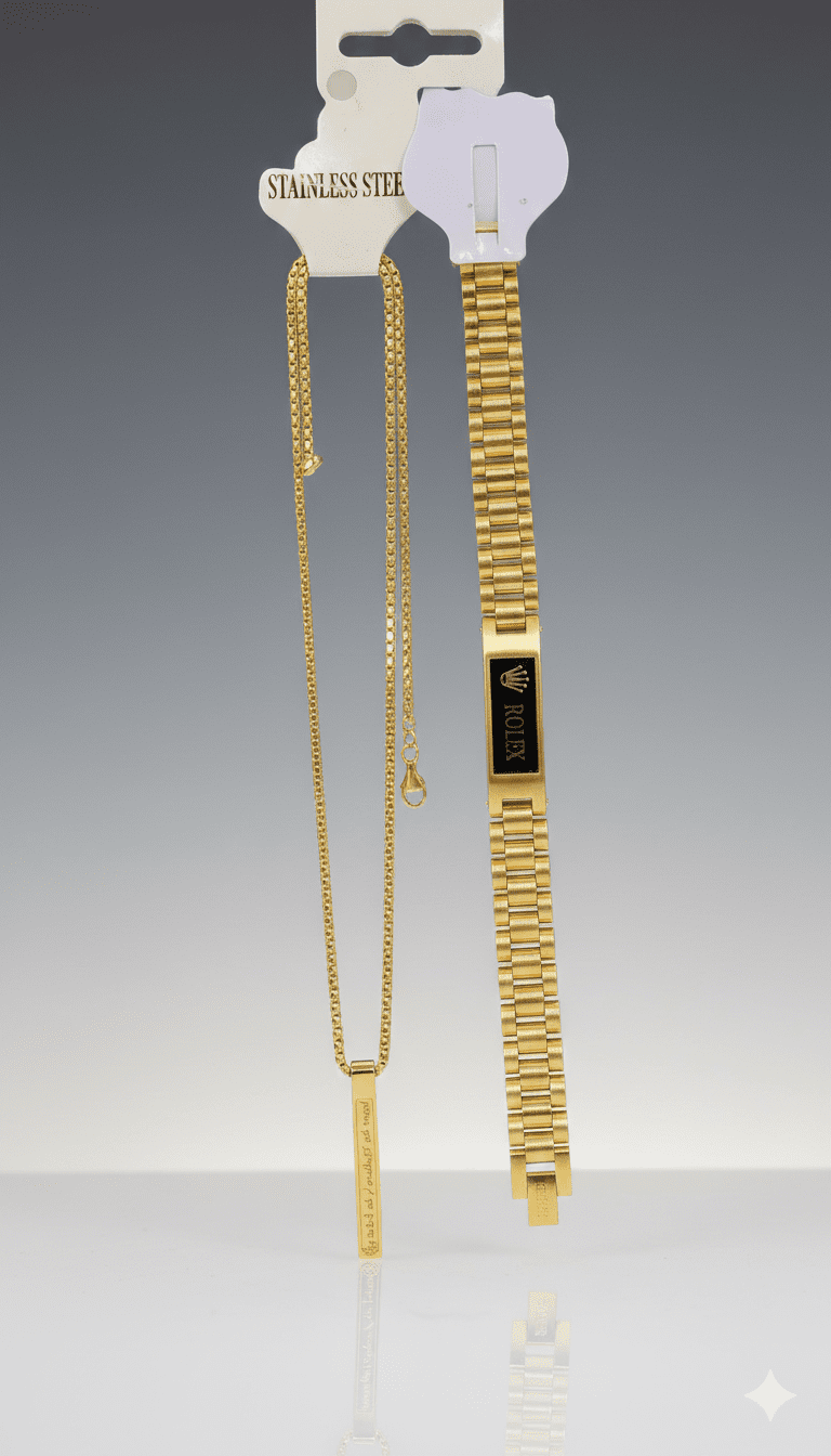 Pendant & Link Bracelet