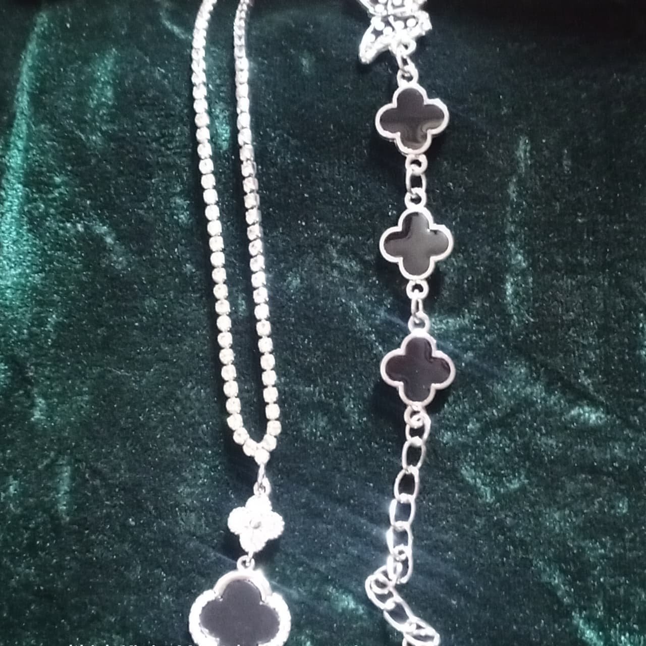 "Noir Polka Butterfly l Clover Duo" 🦋✨ - Image 5