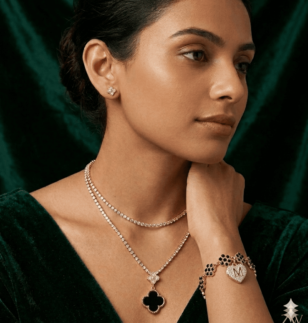 Monogram Heart & Noir Clover Duo