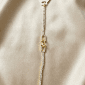 Pavé Crystal Interlocking Link Bracelet