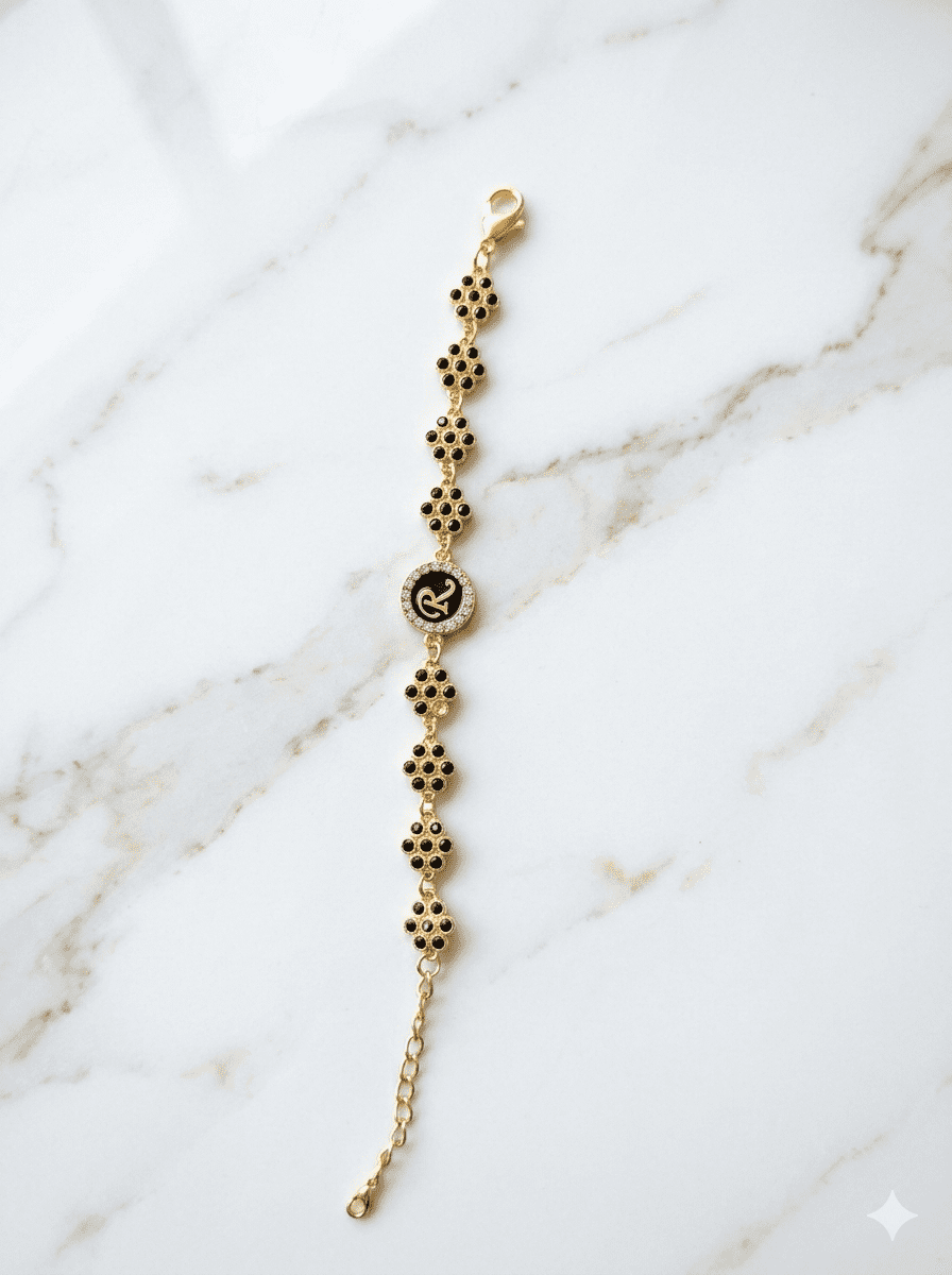 Signature Bracelet – Black & Gold - Image 3
