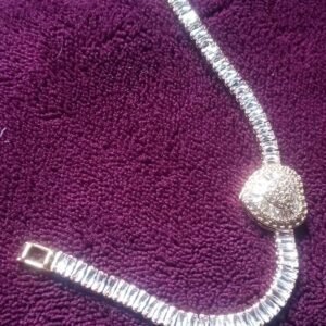 Heart-Shaped Diamond Bracelet