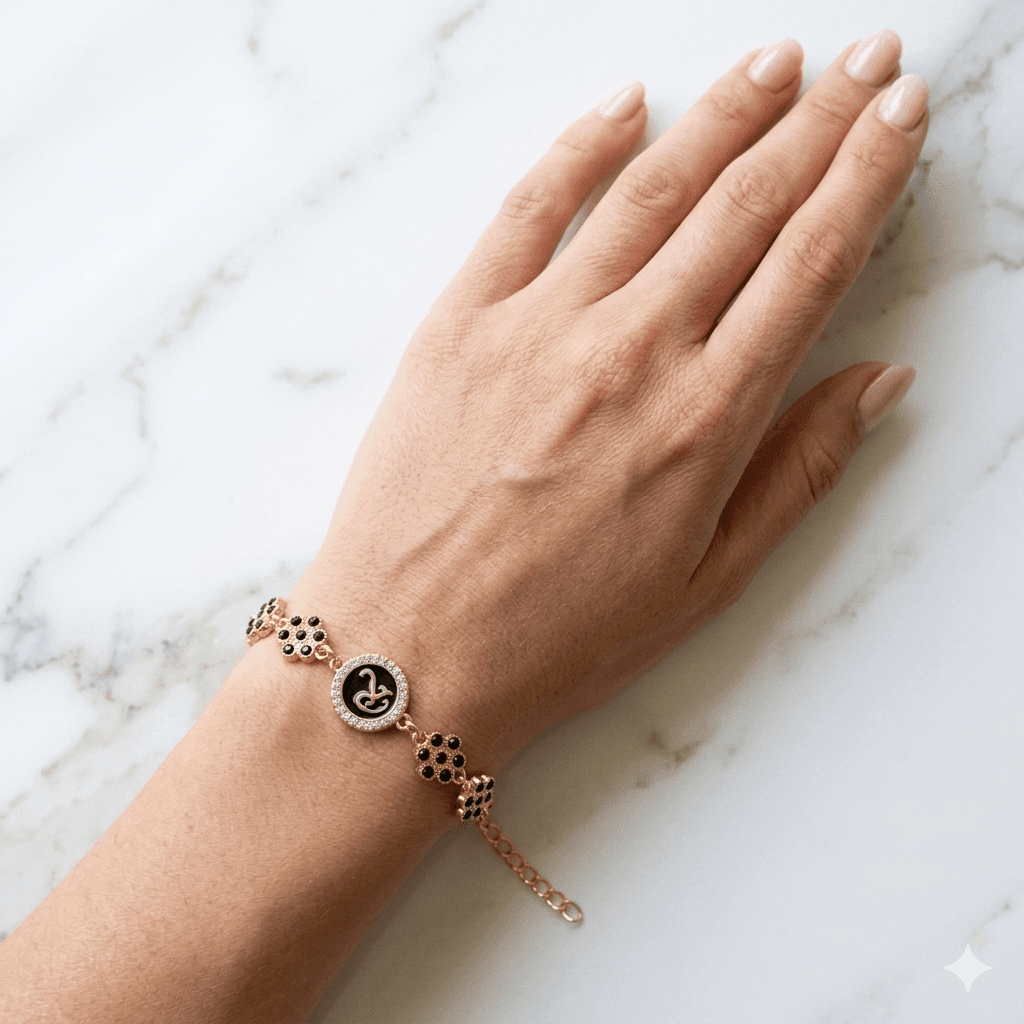 Signature Bracelet – Black & Gold - Image 2